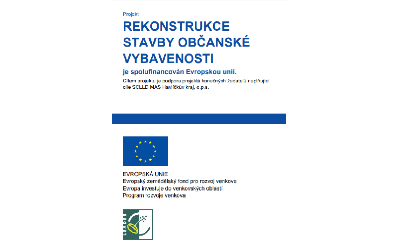Aktuality - Rekonstrukce stavby občanské vybavenosti ve Vepřové